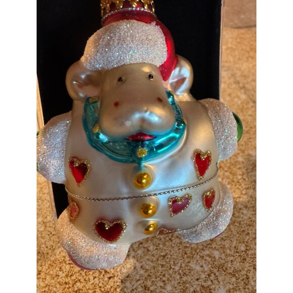 🐑 2004‎ Target Unique Treasures Glass Elvis Sheep Christmas Ornament – NIB - Picture 4 of 9